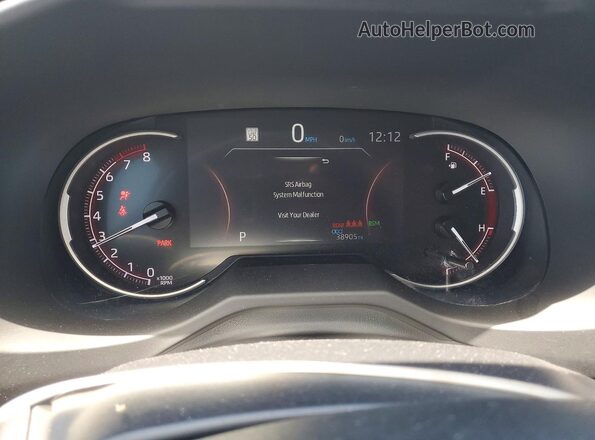 2T3W1RFV8PC242394 2023 TOYOTA RAV4 Gray Instrument cluster view