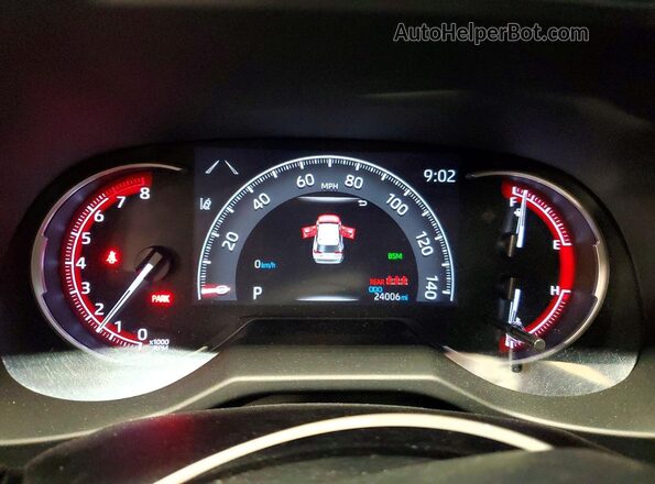 2T3W1RFV8PC248454 2023 TOYOTA RAV4 Silver Instrument cluster view