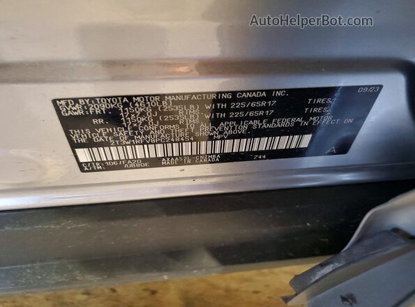 2T3W1RFV8PC248454 2023 TOYOTA RAV4 Silver 360 interior view