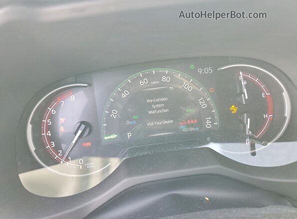 2T3W1RFV8SC304546 2025 TOYOTA RAV4 Gray Սարքավորումների վահանակի տեսք