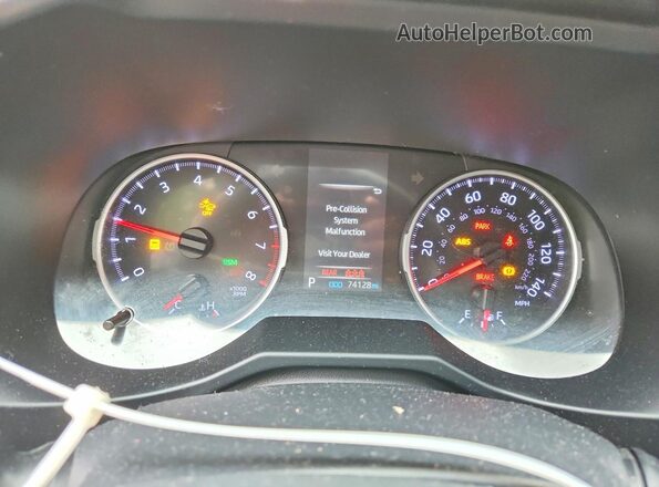 2T3W1RFV9LC061430 2020 TOYOTA RAV4 Gray Instrument cluster view