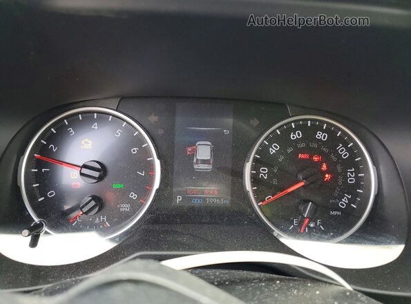 2T3W1RFV9NW231285 2022 TOYOTA RAV4 White Вид щитка приладів