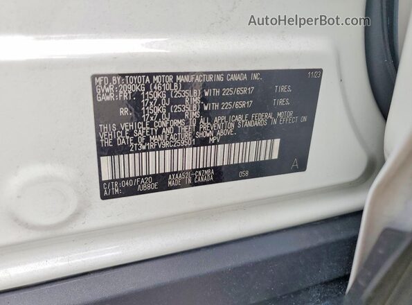 2T3W1RFV9RC259501 2024 TOYOTA RAV4 White 