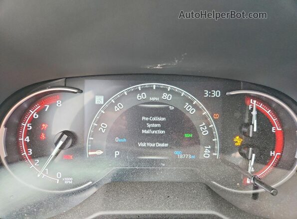 2T3W1RFVXSC323003 2025 TOYOTA RAV4 Black Սարքավորումների վահանակի տեսք