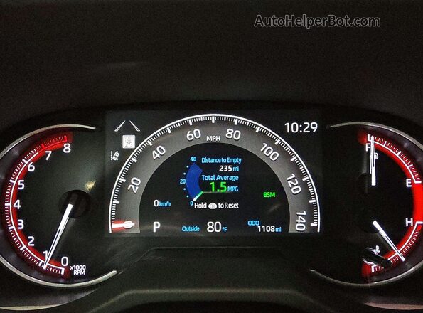 2T3W1RFVXSW414481 2025 TOYOTA RAV4 Красный Вид щитка приборов