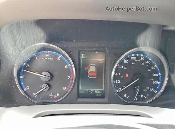 2T3WFREV0GW289968 2016 TOYOTA RAV4 Black Instrument cluster view