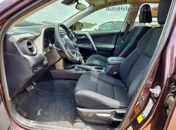 2T3WFREV0HW321013 2017 TOYOTA RAV4 Purple წინა სალონის ხედი