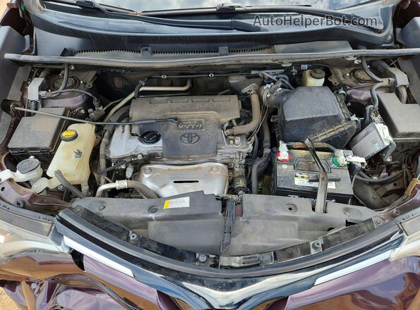 2T3WFREV0HW321013 2017 TOYOTA RAV4 Purple ძრავის განყოფილების ხედი