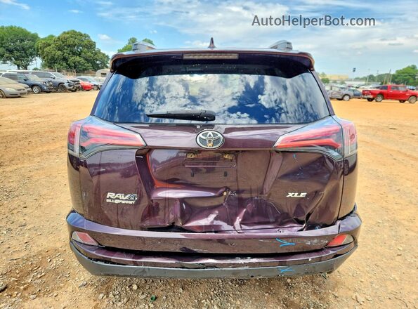 2T3WFREV0HW321013 2017 TOYOTA RAV4 Purple უკანა ხედი