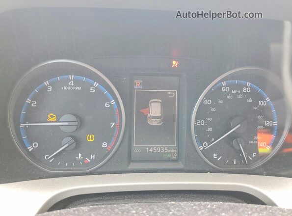 2T3WFREV0HW364640 2017 TOYOTA RAV4 Gray Вид щитка приладів