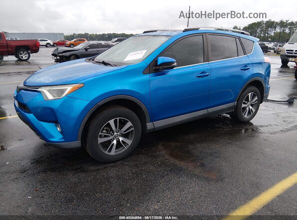 2T3WFREV0HW387383 2017 TOYOTA RAV4 Blue წინა მარცხენა ხედი სამი მეოთხედიდან