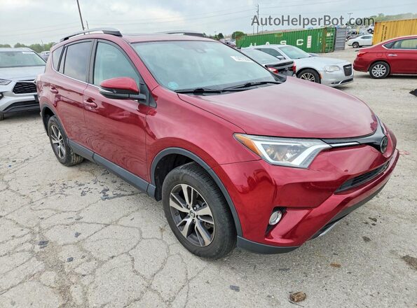 2T3WFREV0JW518298 2018 TOYOTA RAV4 Burgundy 