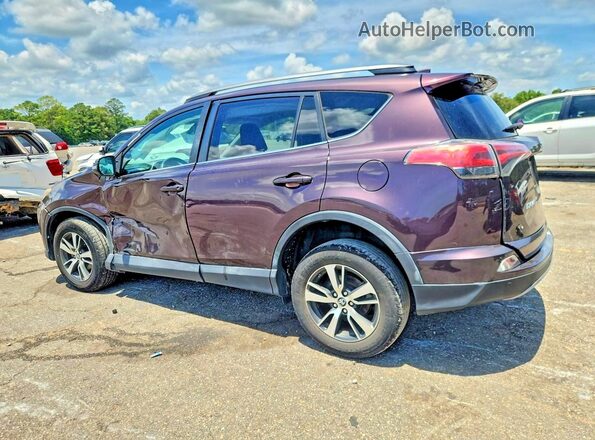 2T3WFREV1HW383049 2017 TOYOTA RAV4 Maroon უკანა მარცხენა