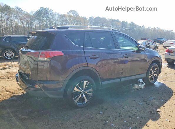 2T3WFREV3HW326562 2017 TOYOTA RAV4 Фиолетовый Задняя правая четверть
