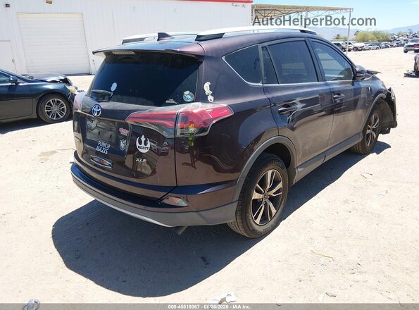 2T3WFREV4GW311504 2016 TOYOTA RAV4 Maroon Rear right