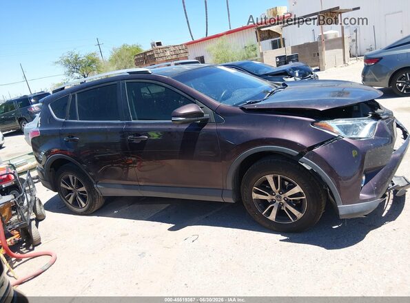 2T3WFREV4GW311504 2016 TOYOTA RAV4 Maroon Instrument cluster view