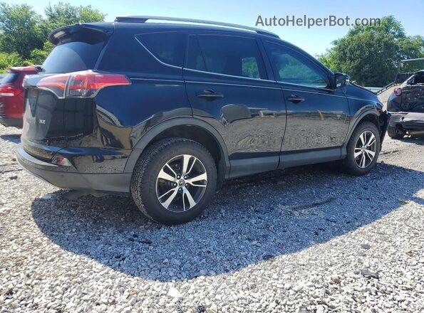 2T3WFREV4HW354340 2017 TOYOTA RAV4 Black Задня права чверть