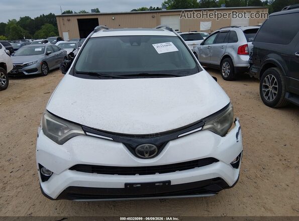 2T3WFREV5HW392157 2017 TOYOTA RAV4 White Widok zestawu wskaźników
