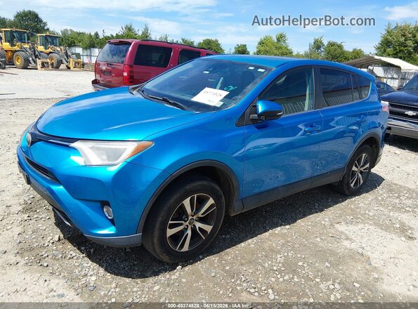 2T3WFREV7HW364568 2017 TOYOTA RAV4 Blue Front left