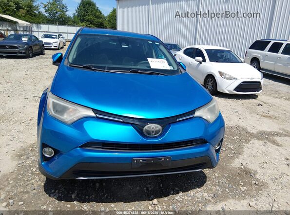2T3WFREV7HW364568 2017 TOYOTA RAV4 Blue Instrument cluster view