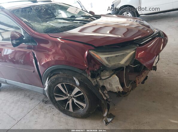 2T3WFREV7JW488507 2018 TOYOTA RAV4 Red Դիմացի տեսք