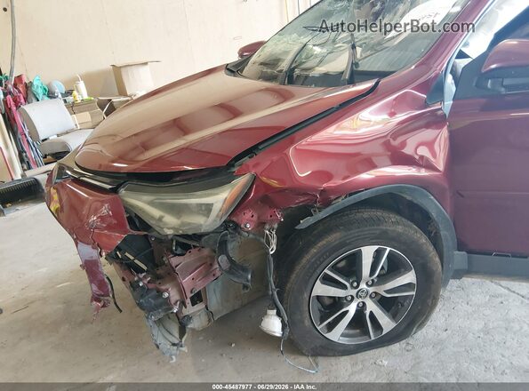 2T3WFREV7JW488507 2018 TOYOTA RAV4 Red 