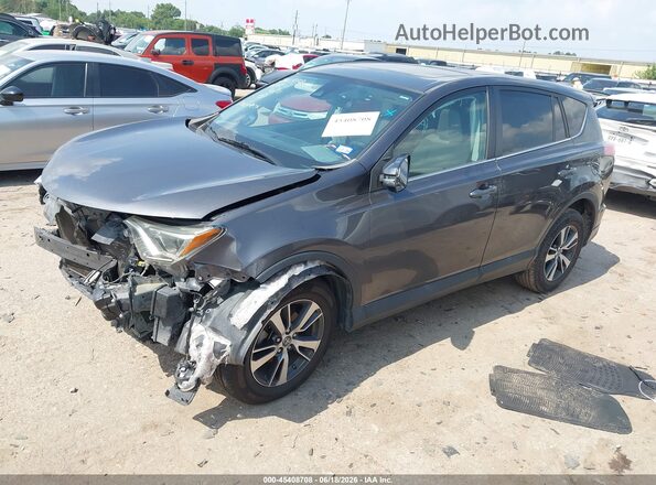 2T3WFREV8JW443141 2018 TOYOTA RAV4 Серый Передняя левая четверть