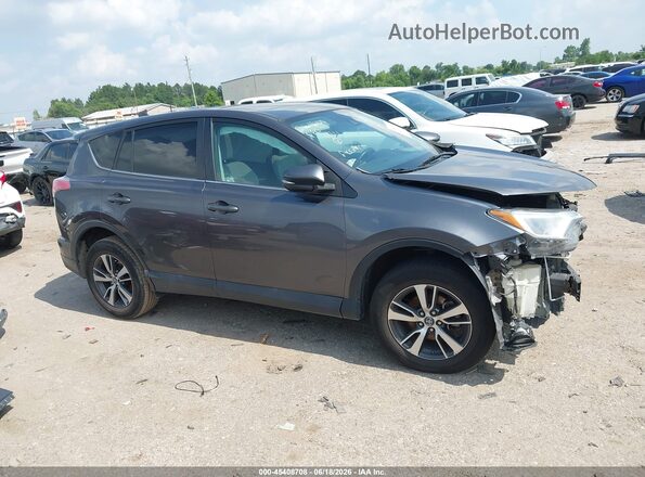 2T3WFREV8JW443141 2018 TOYOTA RAV4 Серый Вид задней части салона