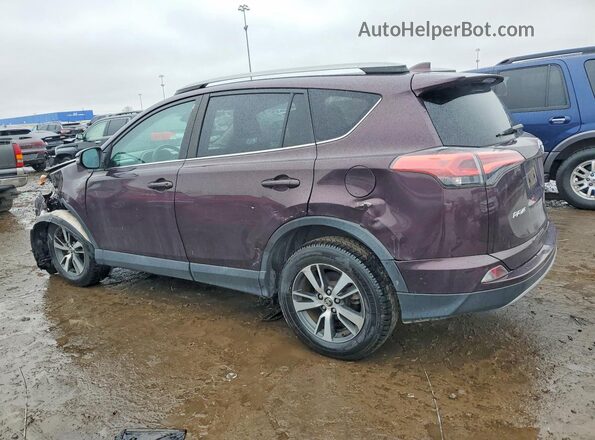 2T3WFREV8JW492954 2018 TOYOTA RAV4 Purple Tył lewy