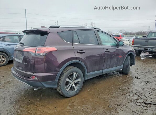 2T3WFREV8JW492954 2018 TOYOTA RAV4 Purple Tył prawy
