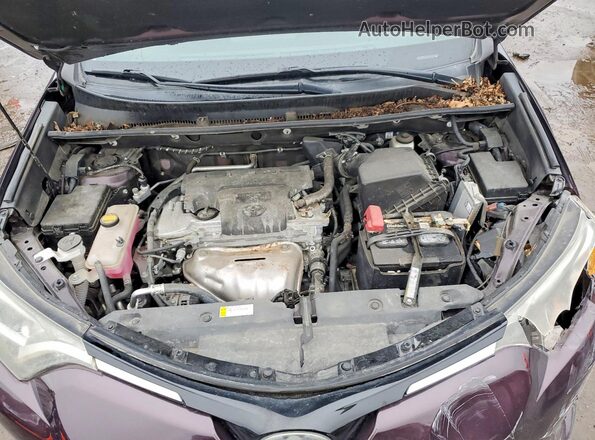 2T3WFREV8JW492954 2018 TOYOTA RAV4 Purple Widok komory silnika