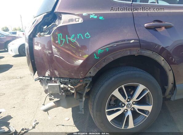 2T3WFREV9JW464127 2018 TOYOTA RAV4 Burgundy 