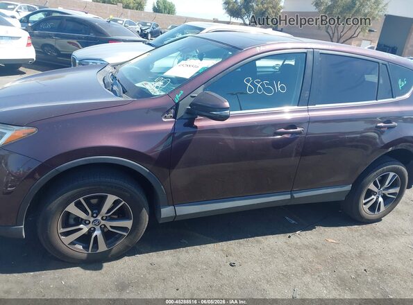 2T3WFREV9JW464127 2018 TOYOTA RAV4 Burgundy 