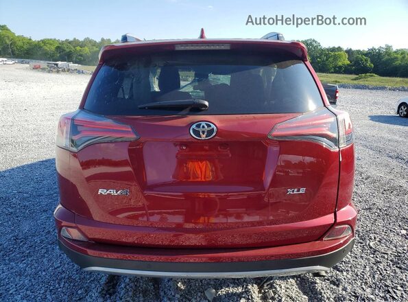 2T3WFREVXJW507762 2018 TOYOTA RAV4 Red Widok z tyłu