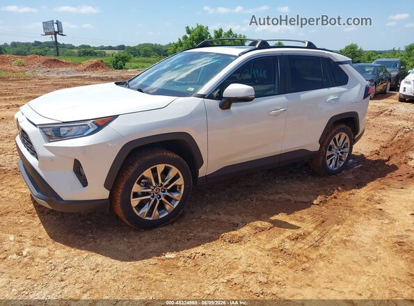 2T3Y1RFV1KC007837 2019 TOYOTA RAV4 White წინა მარცხენა ხედი სამი მეოთხედიდან