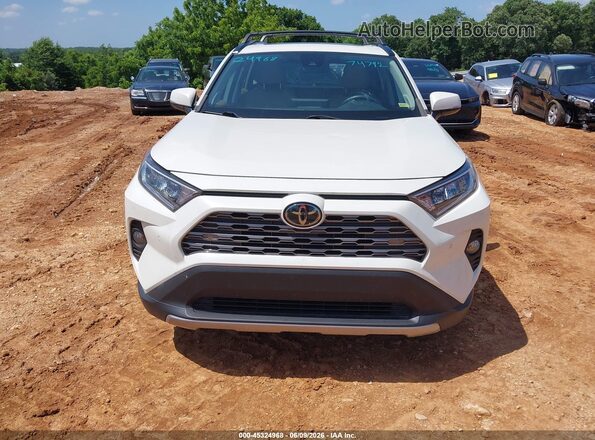 2T3Y1RFV1KC007837 2019 TOYOTA RAV4 White ხელსაწყოთა პანელის ხედი