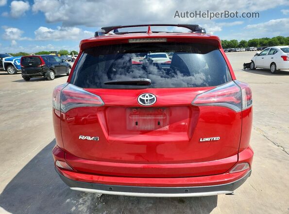 2T3YFREV1HW333096 2017 TOYOTA RAV4 Red Հետևի տեսք
