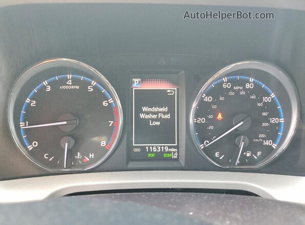2T3YFREV2JW429714 2018 TOYOTA RAV4 Black Instrument cluster view