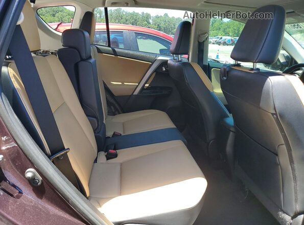 2T3YFREV3GW237078 2016 TOYOTA RAV4 Purple Rear interior view