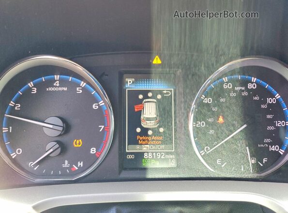 2T3YFREV3GW237078 2016 TOYOTA RAV4 Purple Instrument cluster view