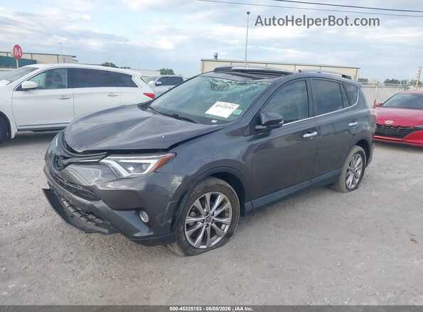 2T3YFREV8JW444394 2018 TOYOTA RAV4 Gray Առջևի ձախ երեք քառորդ տեսարան