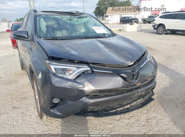 2T3YFREV8JW444394 2018 TOYOTA RAV4 Gray Դիմացի տեսք