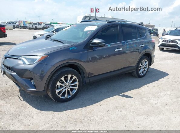 2T3YFREV9JW450818 2018 TOYOTA RAV4 Gray Առջևի ձախ երեք քառորդ տեսարան