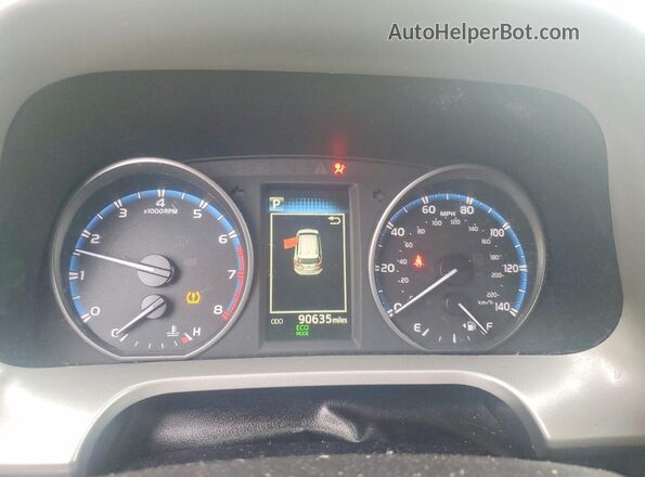 2T3ZFREV0JW470766 2018 TOYOTA RAV4 Burgundy Instrument cluster view