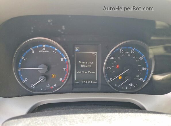 2T3ZFREV1HW335791 2017 TOYOTA RAV4 White Instrument cluster view
