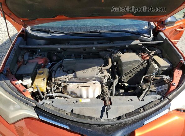 2T3ZFREV4GW290344 2016 TOYOTA RAV4 Orange Engine compartment view