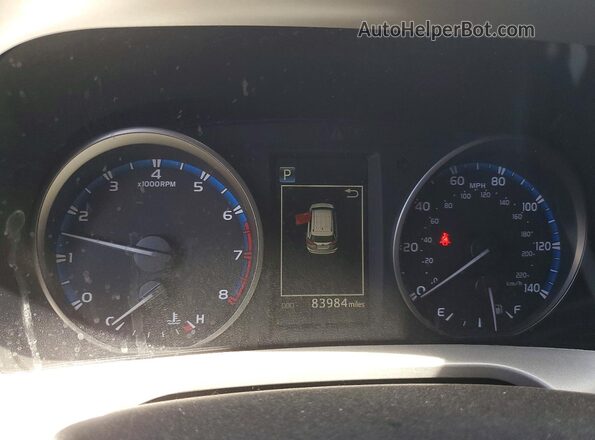 2T3ZFREV4JW449855 2018 TOYOTA RAV4 Black Widok zestawu wskaźników