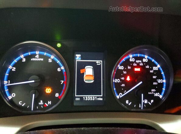 2T3ZFREV4JW489997 2018 TOYOTA RAV White Instrument cluster view