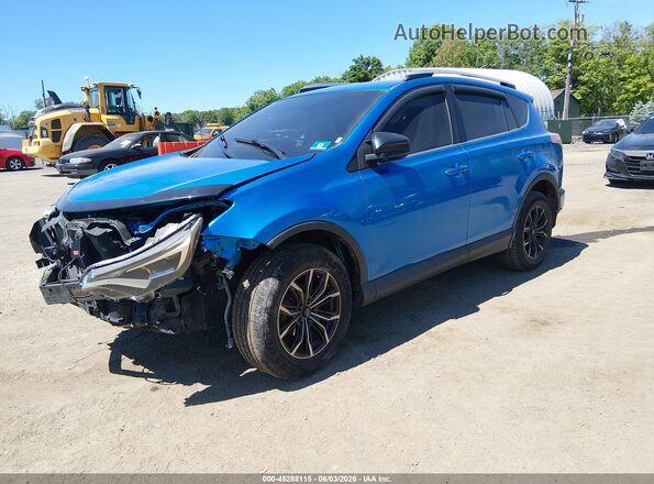 2T3ZFREV6GW272542 2016 TOYOTA RAV4 Blue Передня ліва чверть
