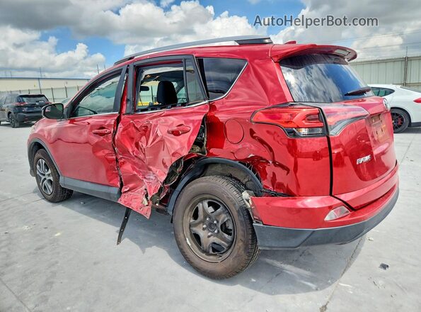 2T3ZFREV9HW350376 2017 TOYOTA RAV4 Red უკანა მარცხენა